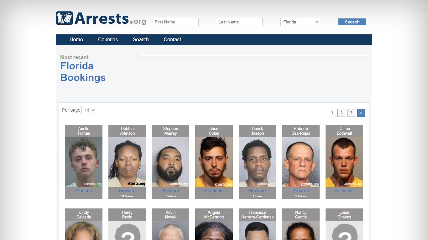 Florida Arrests and Inmate Search