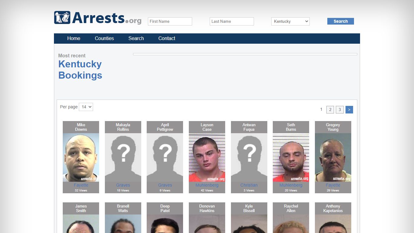 Kentucky Arrests and Inmate Search