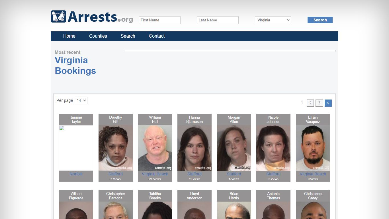 Virginia Arrests and Inmate Search