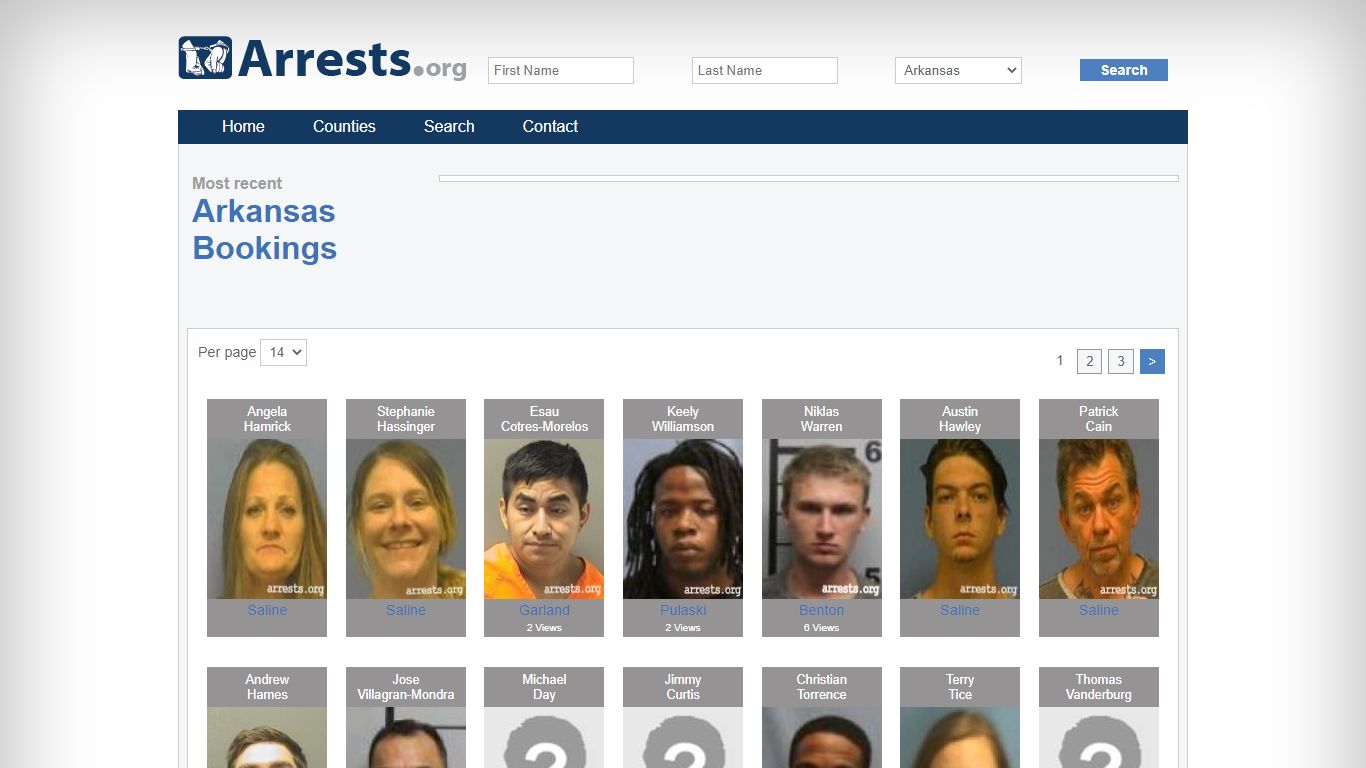 Arkansas Arrests and Inmate Search